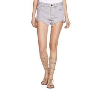 NWOT Free People High Waisted Button Fly Denim Shorts